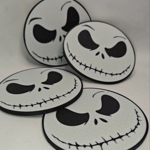 ชุดจานรองแก้วลายหน้าผีสุดหลอน สำหรับตกแต่งโต๊ะให้ดูน่ากลัว ช่วยป้องกันรอยขีดข่วนและทำให้โต๊ะสะอาด ขายส่งจากอินเดีย - Product Image 1