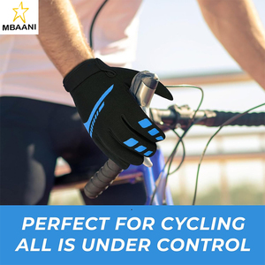 Gants de cyclisme pour hommes et femmes, à doigts entiers, antidérapants, compatibles avec les écrans tactiles, respirants, pour VTT, escalade à vélo - Product Image 5