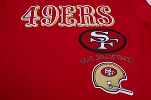 Camiseta Roja de los San Francisco 49ers, Bordado a Máquina, Poliéster Duradero, Recuerdo Deportivo - Product Image 5