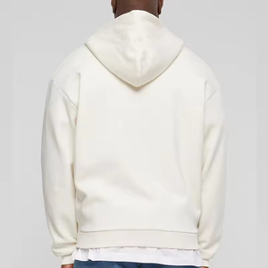 Sudaderas con capucha de invierno al por mayor, 100% algodón, forro polar grueso, extragrandes, con logo personalizado estampado y bordado para hombre - Product Image 4