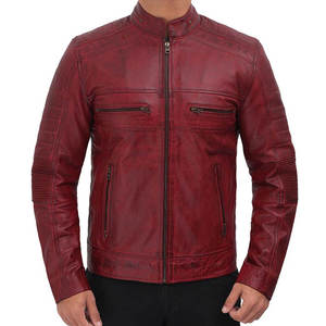 <b>SMART</b> SHINE ENTERPRISES <b>Men</b> High Quality Leather <b>Jacket</b> Soft Durable Comfortable Full Zip Breathable Quick Dry Winter Classic - Product Image 2