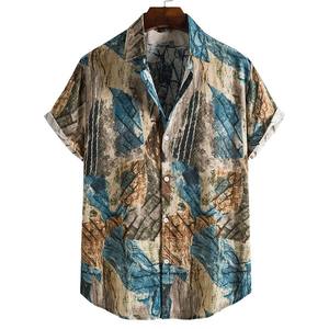 Camisa Casual de Verano 2025 para Hombre, Talla Grande, Manga Corta, Estilo Hawaiano, Popelina Sólida, Transpirable y Tejida - Product Image 6