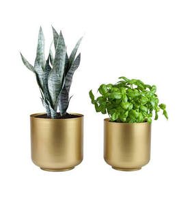 Best Quality Brass Planter Pot Modern Planters Best Selling <b>Gold</b> Plated Handmade Planter Pots - Product Image 3
