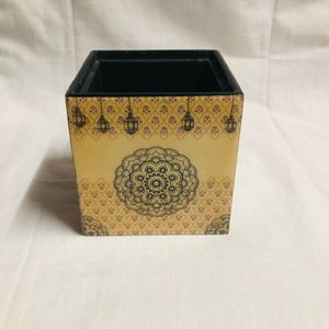 Caja de MDF Personalizada con Tema de Ángel de Arte Folclórico, Estuche de Almacenamiento Decorativo Hecho a Mano y Ecológico para Uso en Mesa del Hogar - Product Image 4