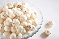 100% Nueces de Makhana de Primera Calidad, 12-19mm, Secas, de Grado Alimenticio, Libres de Residuos de Pesticidas, Altas en Fibra y Proteína, Listas para Comer, Baja Humedad