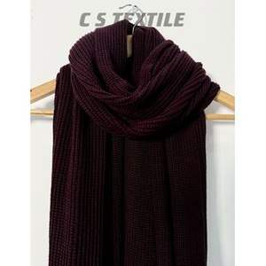 100% Écharpe tricotée en coton biologique Fairtrade Attrayant Confortable Long Style Doux Vêtements d'hiver - Product Image 2