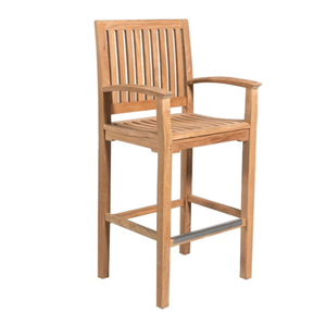 TEKA High-End Teak Folding Eco-Friendly Durable <b>Bar</b> <b>Stool</b> for Commercial and Residential Spaces - Product Image 1