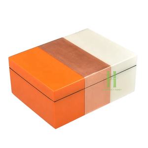 Bandeja de laca decorativa de nuevo producto, bandeja de servicio de barra de lujo pintada a mano de buena calidad, diseño personalizado OEM, MOQ bajo de Vietnam - Product Image 5