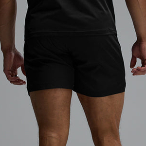 Men's <b>Black</b> Quick Dry Gym Shorts With Side Stripe Elastic Waist Casual Sport Short - Product Image 3