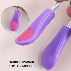 Recourbe-cils 1 pièce, portable, professionnel, durable, de haute qualité, en forme de cœur, poignée antidérapante, en acier inoxydable - Product Image 6