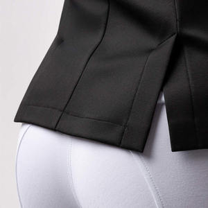 Chaqueta de equitación para mujer, negra, de poliéster, manga larga, para salto ecuestre, cómoda, transpirable y ligera - Product Image 6