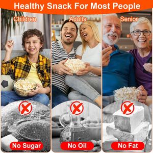 Máquina para Hacer Palomitas de Maíz sin Aceite de 1200W, Fácil de Usar, 8 Tazas, Calentador de Mantequilla, en Oferta - Product Image 4