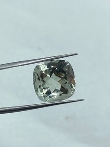 Pierre précieuse en améthyste verte naturelle de haute qualité, pierre brute, 11,15 carats, 14 mm, couleur verte, fabrication de bijoux - Product Image 3