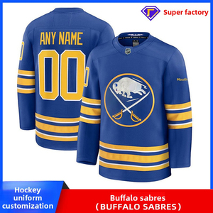 American Style Ice Hockey Uniform Custom Hockey Jersey <b>Game</b> Training Suit Full Body Custom Buffalo Sabres Polyester Terylene - Product Image 5