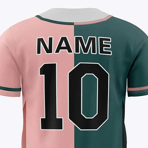 Camiseta de béisbol personalizada para hombre, de poliéster sublimado, camiseta de softbol sólida, camiseta de béisbol personalizada para adultos - Product Image 5
