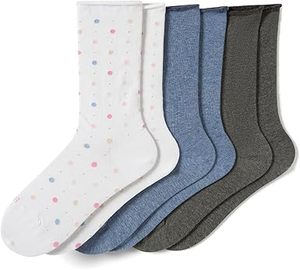 Chaussettes décontractées en tricot respirant et écologique, à rayures tendance, avec logo personnalisé sur le bord du bas - Product Image 2