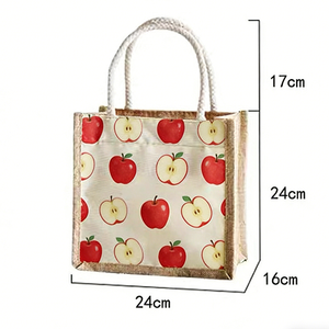 Premium Handmade Jute Zipper Tote Bag with Stylish Design - Product Image 5