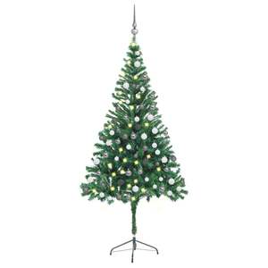 Arbre de Noël artificiel pré-éclairé de 70.9 pouces avec ensemble de 564 branches et boules pour décorations festives - Product Image 1