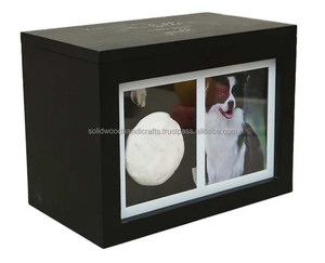 Urne en bois pour cendres d'animaux de compagnie Urnes de crémation en bois pour cendres de chat et de chien Urnes en palissandre à bas prix - Product Image 1