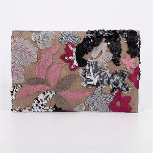 กระเป๋าคลัทช์ปักลายดีไซน์เนอร์ ราคาไม่แพง ทำด้วยมือ สำหรับผู้หญิง เหมาะสำหรับงานแต่งงาน งานปาร์ตี้ และงานเทศกาล - Product Image 1