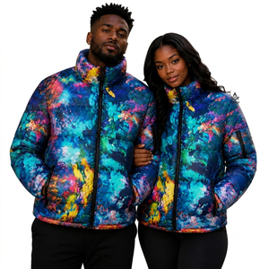 Chaqueta de Invierno Acolchada para Hombre de Alta Calidad, Estilo Masónico Heritage, Resistente al Viento, con Estampado de Camuflaje por Sublimación - Product Image 4