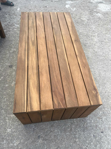 Foldable Acacia Wood <b>Garden</b> <b>Table</b> Set Outdoor Patio Dining Furniture Waterproof Stackable Easy Carry Hotel Use - Product Image 3