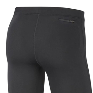 Leggings de Compresión Largos para Hombre, Negros, Cintura Elástica, Spandex, Poliéster, Diseño Sólido, Secado Rápido, 220g - Product Image 5