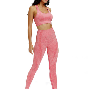 ladies flexible activewear clothing with crop top workout yoga set training and jogging sessions yoga set - Product Image 2