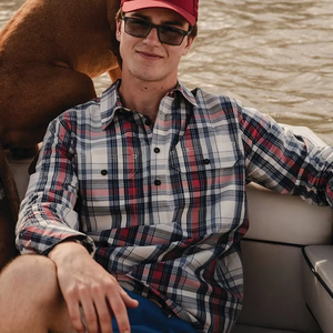 Chemise en flanelle à carreaux en coton avec logo personnalisé, chemise de travail à manches longues pour homme, chemise boutonnée - Product Image 4