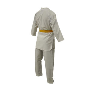 Uniforme de Karate para Niños, Blanco, de Algodón, Corte Regular, Transpirable, de una Pieza, Ropa de Artes Marciales para Niños con Cinturón Amarillo Incluido - Product Image 2