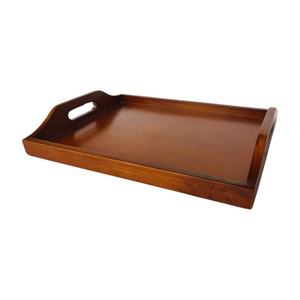 Vendedor caliente, venta al por mayor, bandeja de madera de acacia, bandeja redonda para servir para hotel y restaurante, respetuoso con el medio ambiente - Product Image 2