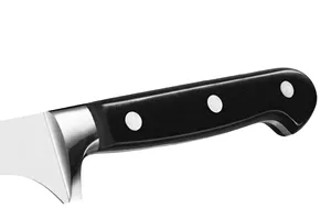 Cuchillo flexible para deshuesar de 5.5 pulgadas, hoja delgada plateada, mango negro remachado, para preparación de carne, recorte de pescado y deshuesado de aves. - Product Image 6