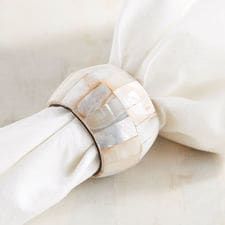 Newly Arrival Design Brass MOP Napkin Ring Metal Napkin Ring With MOP Inlay Stainless steel Napkin Ring At low Wholesale Price - Product Image 4