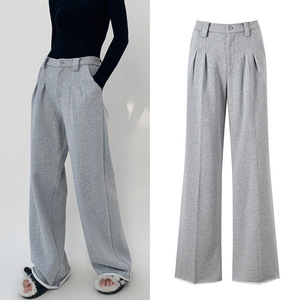 Women's 2026 Autumn Winter Casual Loose High Waist Elastic Waist Cotton Regular Fit Elastic Waist Breathable Custom - Product Image 6