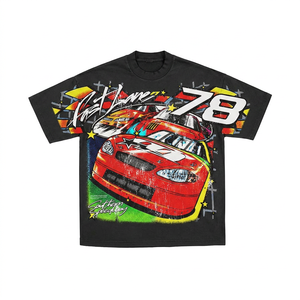 DTG Print <b>Men's</b> Black T-Shirt Short Sleeve Casual O-Neck Regular Fit Cotton Jersey Screen Printed Front Design - Product Image 1