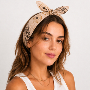 Multiple Floral Neckerchiefs Cotton Bandana <b>Square</b> <b>Scarf</b> Bohemian Style Unisex Accessories Breathable Summer - Product Image 1