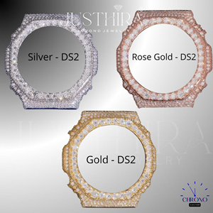 Reloj G-Shock con Bisel de Diamantes Grandes y Esfera Bicolor VVS de Moissanita, Reloj de Pulsera de Moda Premium con Diamantes, al Precio Más Bajo y Mejor de la Historia - Product Image 4