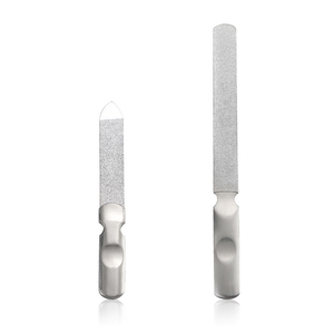 Lime à ongles professionnelle double face en émeri, vente en gros, marque privée, grain 100/180, logo personnalisé, lime pour manucure et pédicure - Product Image 2