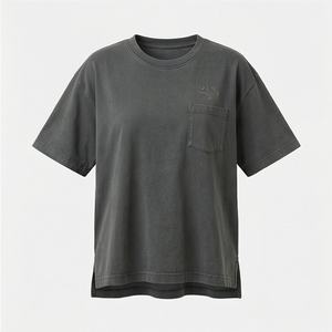 Camisetas Unisex al por Mayor con Lavado Ácido, Personalizadas, para Hombre y Mujer, de Algodón Desgastado, de Secado Rápido, Transpirables, de Tela de Lona, Color Personalizado - Product Image 1