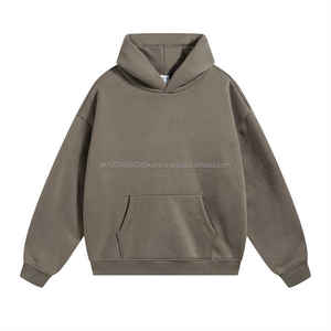 Sweats à capuche vierges 350~500 Gsm, sweats à capuche lourds, pull oversize, épaules tombantes, sweats à capuche lourds - Product Image 1