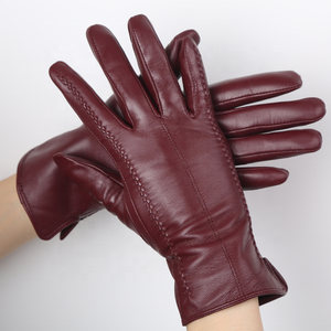 Guantes de Cuero de Moda de Invierno para Mujer, Guantes de Piel de Oveja - Product Image 4
