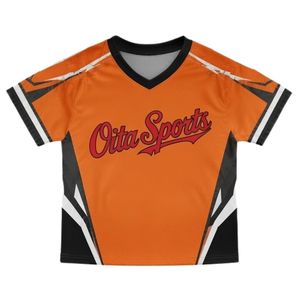 Ensemble d'uniformes de lacrosse unisexe orange et noir sublimés, maillot et short de sport réversibles en polyester léger, vêtements de performance - Product Image 3