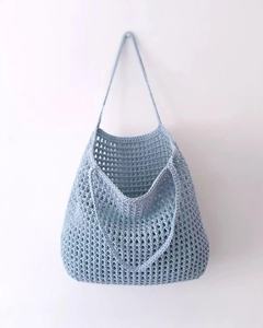 Bolso de Hombro de Verano de Ganchillo Hecho a Mano, Estilo Bohemio, de Algodón Ligero, Transpirable, Natural, Reutilizable y Ecológico, Venta al por Mayor - Product Image 5