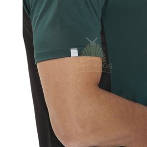 เสื้อยืด5% ยาวเข้ารูปสำหรับผู้ชายผ้าโพลีเอสเตอร์95% ใหม่เสื้อยืดคอกลมยาวเข้ารูปสำหรับออกกำลังกายริงเกอร์เข้ารูป - Product Image 4