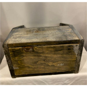 Rustic Wooden Caddy Vintage <b>Tabletop</b> <b>Storage</b> Basket Decorative Wood Organizer Box with Handle for Home Garden Centerpiece Caddy - Product Image 6