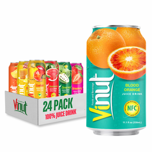 Jus d'orange sanguine VINUT, fabricant vietnamien, 330 ml, boisson sans sucre, marque privée, échantillon gratuit, OEM/ODM disponible - Product Image 1