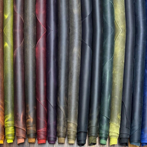 Full Grain Natural Leather Sheet Vegetable <b>Tanned</b> Material For Artisan Leathercraft DIY Projects Wholesale Factory price - Product Image 1