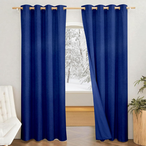 Rideaux occultants longs, fabrication en gros, rideaux de luxe extra longs insonorisants pour salon et hôtel - Product Image 2