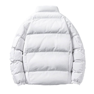 Chaqueta Parka Casual de Invierno para Hombre, Abrigo Bomber Ajustado de Lana, con Capucha Oversize, Estampado de Letras, Acolchado de Moda para Senderismo, Lona - Product Image 3