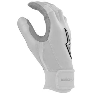 Gants de frappe en cuir Cabretta 100% de qualité supérieure, série Bear, manchette courte, 0,09 mm, blanc et gris, pour droitiers et gauchers, durables - Product Image 3